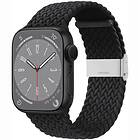 Flätat Elastiskt Armband Apple Watch 8 (45mm) Svart