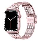 Mesh Armband rostfritt stål Apple Watch 6 (44mm) Rosa