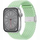 Flätat Elastiskt Armband Apple Watch 8 (41mm) Pistachio