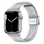 Mesh Armband rostfritt stål Apple Watch 5 (44mm) Silver