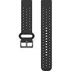 Polar Silicone 20 Mm Strap Svart S-L