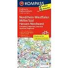 KOMPASS-Karten GmbH: KOMPASS Großraum-Radtourenkarte 3706 Nordrhein-Westfalen Mitte/Süd, Hessen Nordwest 1:125,000