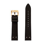 NORQAIN Freedom 60 Perlon Black Rubber Strap 20mm 20BPR.18Z
