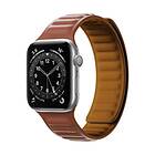 A-One Brand Apple Watch 2/3/4/5/6/SE (42/44mm) Armband Magnetic Strap Brun