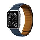 A-One Brand Apple Watch 2/3/4/5/6/SE (42/44mm) Armband Magnetic Strap Blå