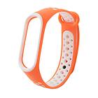 A-One Brand Dots Ersättningsarmband till Xiaomi Mi Band 4/3 Orange / Vit