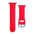 A-One Brand Apple Watch 2/3/4/5/6/7/8/SE (41/40/38mm) Armband Silicone Röd