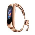 Ruhtel Metall Ersättningsarmband till Xiaomi Mi Band 6/5/4/3 Rose Guld