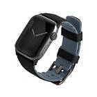 Uniq Apple Watch 4/5/6/7/8/SE/SE2/Ultra (45/44/42mm) Armband Silicon Svart