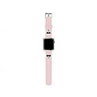 Karl Lagerfeld Apple Watch 38/40/41mm Strap Silicone &Choupette Heads Rosa