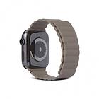 Decoded Apple Watch 38/40/41mm Armband Silicone Magnetic Traction Strap Lite Dark Taupe