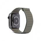 Decoded Apple Watch 42/44/45mm Armband Leather Magnetic Traction Strap Olive