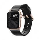 Nomad Apple Watch 38/40/41mm Armband Modern Strap Slim Guld/Svart