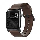 Nomad Apple Watch 42/44mm/Apple Watch Ultra Armband Modern Strap Musta/Rustic Br