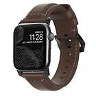 Nomad Apple Watch 42/44mm/Apple Watch Ultra Armband Traditional Strap Svart/Rustic Brown