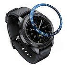 Lux-Case Samsung Galaxy Watch (42mm) stainless steel bezel Blue Ring White Text Blå