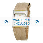 Boccia klockarmband 3120-03 (BO3120-03-40BG) Läder Beige default sömmar