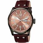 Esprit klockarmband ES103151002 Läder Brun 25mm sömmar brun