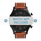 Fossil klockarmband JR1524 Läder Konjak 24mm sömmar vitt