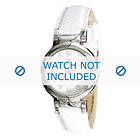 Tommy Hilfiger klockarmband TH-34-3-14-0672 TH679300900 / 1780721 Läder Vit 11mm sömmar vitt