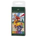 Faber-Castell PITT artist pen set brush 6-pack – Colour wheel