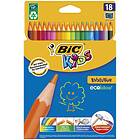 BIC Kids Evolution Färgpennor 18-set (5 år+)