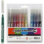 Colortime Glitterpennor 12-set
