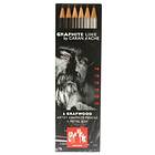 Caran d'Ache Grafwood 6-pack