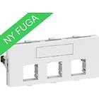 Lauritz Knudsen Dataudtag FUGA 2 modul for 3 stk. Actassi konnektor leveres uden farve: hvid