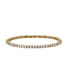 astrid&agnes GLIMRA 3mm armband Guld/Kristall
