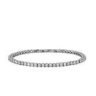 astrid&agnes GLIMRA 3mm armband Stål/Kristall
