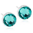 Blomdahl Medical Plastic 6 mm, Turquoise Örhänge