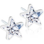 Blomdahl Medical Plastic Star 6 mm, Crystal Örhänge