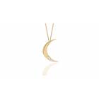 CU Jewellery One moon halsband Guld 65-75 cm