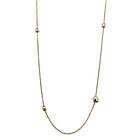 CU Jewellery Pearl long chain halsband Guld 90+5 cm