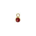 CU Jewellery Letters stone 7 carnelian pend guld