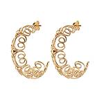 CU Jewellery Pearl/vintage big hoop örhänge Guld