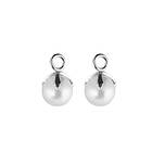 CU Jewellery Letters Pearl pendant Silver/ per styck