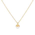 CU Jewellery Pearl bubble long halsband 70-75 Guld