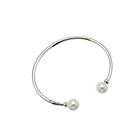 CU Jewellery Pearl bangle flex braclet Silver