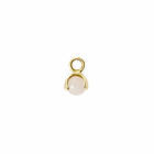 CU Jewellery Letters stone 10 rose quartz pend guld