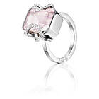 Efva Attling Little Magic Star Rose Quartz Ring Vitguld 18,00 mm