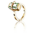 Efva Attling Little Bend Over Green Quartz Ring Guld 16,50 mm