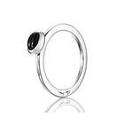 Efva Attling Love Bead Silver Onyx Ring 15,00 mm