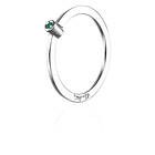 Efva Attling Micro Blink Green Emerald Ring Silver 19,00 mm