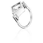 Efva Attling Shiny Memory Crystal Quartz Ring Silver 18,50 mm