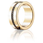 Efva Attling Wide & Black Stars Ring Guld 21,00 mm