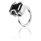 Efva Attling Little Magic Star Onyx Ring Vitguld 16,50 mm