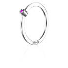 Efva Attling Micro Blink Pink Sapphire Ring Silver 17,50 mm