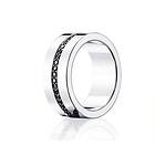 Efva Attling Wide & Black Stars Ring Silver 15,00 mm